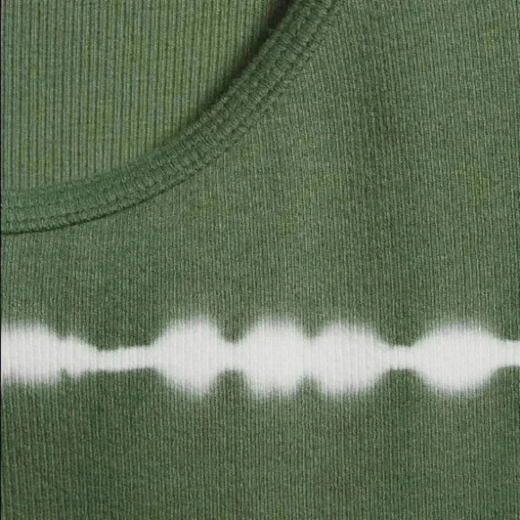 🆕Green Amber Tie Dye Ribbed Tank🆕 - Picture 4 of 8